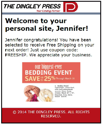2014 USPS Mail and Digital Personalization Promotion