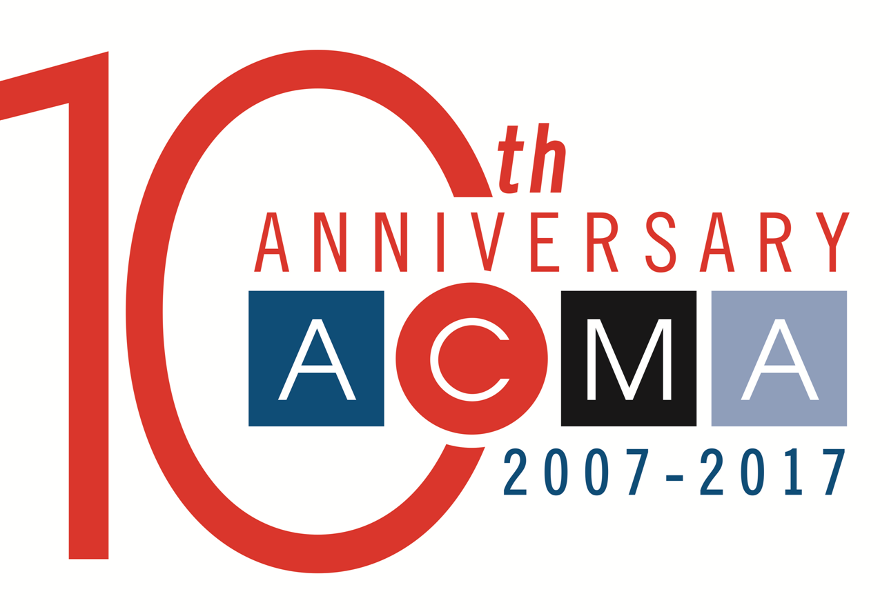 The Dingley Press American Catalog Mailers Association (ACMA) 10th anniversary Badge